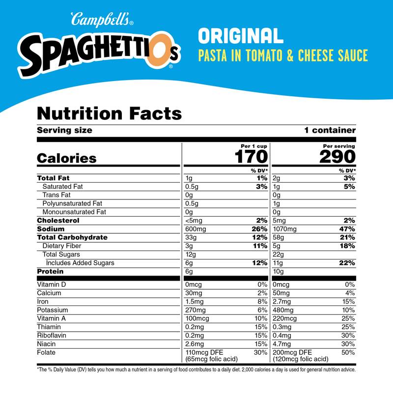 SpaghettiOs® Original Canned Pasta, 15.8 oz Can