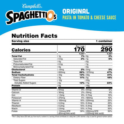 SpaghettiOs® Original Canned Pasta, 15.8 oz Can