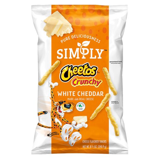 Simply Cheetos Crunchy White Cheddar 8.5oz
