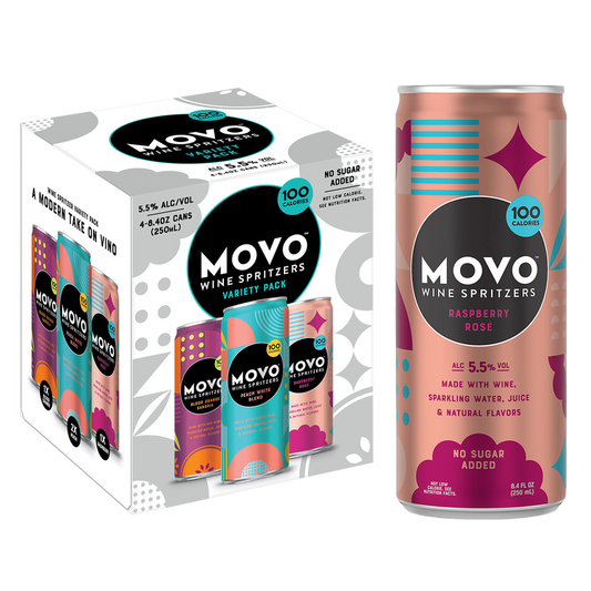 MOVO Wine Variety Pack 4pk 8.4oz Can