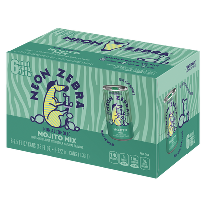 Neon Zebra Mojito Mix 6pk 7.5oz