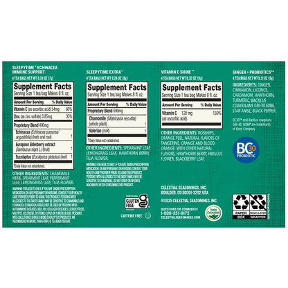 Celestial Seasonings Wellness Variety Pack 16ct Box