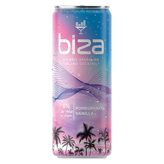 Biza Pomegranate Vanilla 4pk 12oz Cans