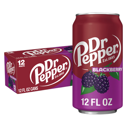 Dr Pepper Blackberry Soda 12pk 12oz Can