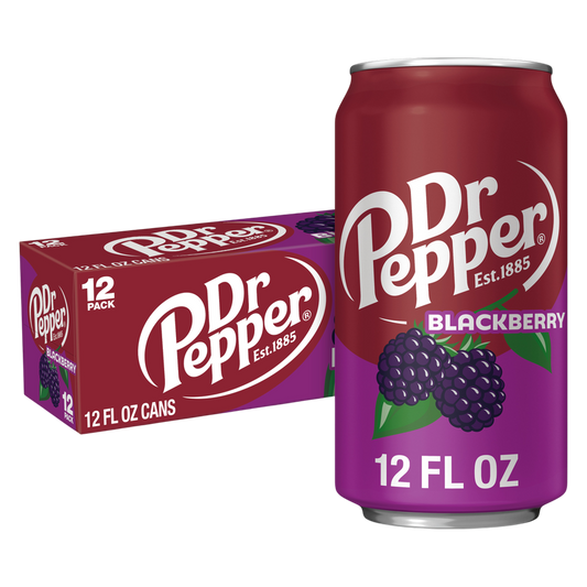 Dr Pepper Blackberry Soda 12pk 12oz Can