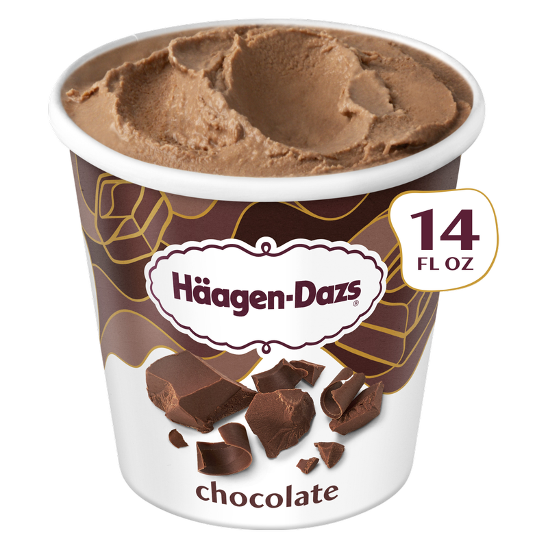 Haagen-Dazs Chocolate Ice Cream, 14oz.