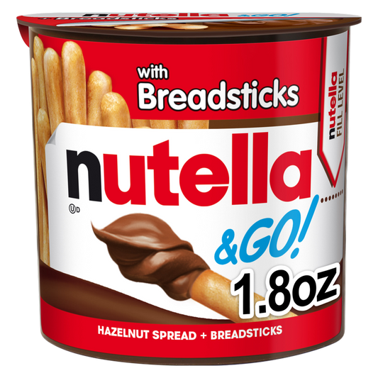 Nutella & GO! Hazelnut and Cocoa Spread with Breadsticks, Snack Cup, 1.8 oz