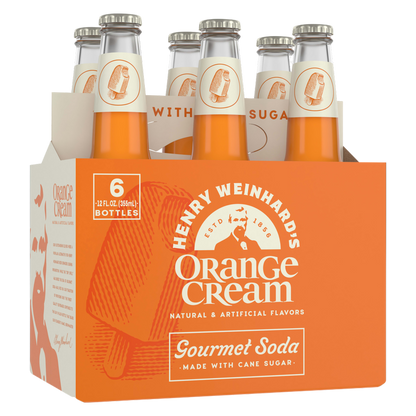 Henry Weinhard's Orange Cream Soda 6pk 12oz Btl