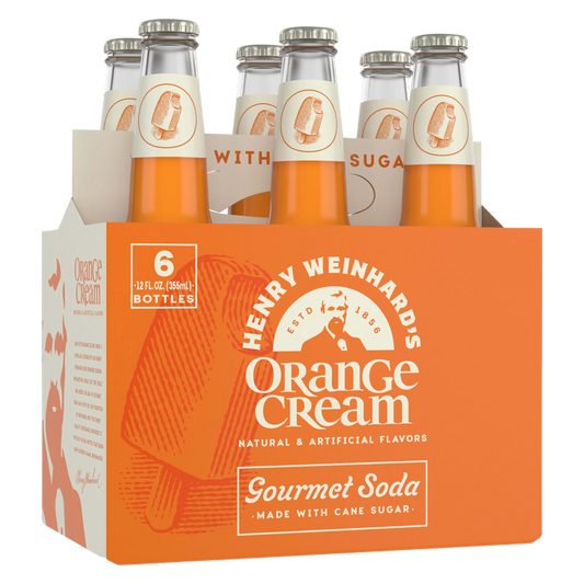 Henry Weinhard's Orange Cream Soda 6pk 12oz Btl