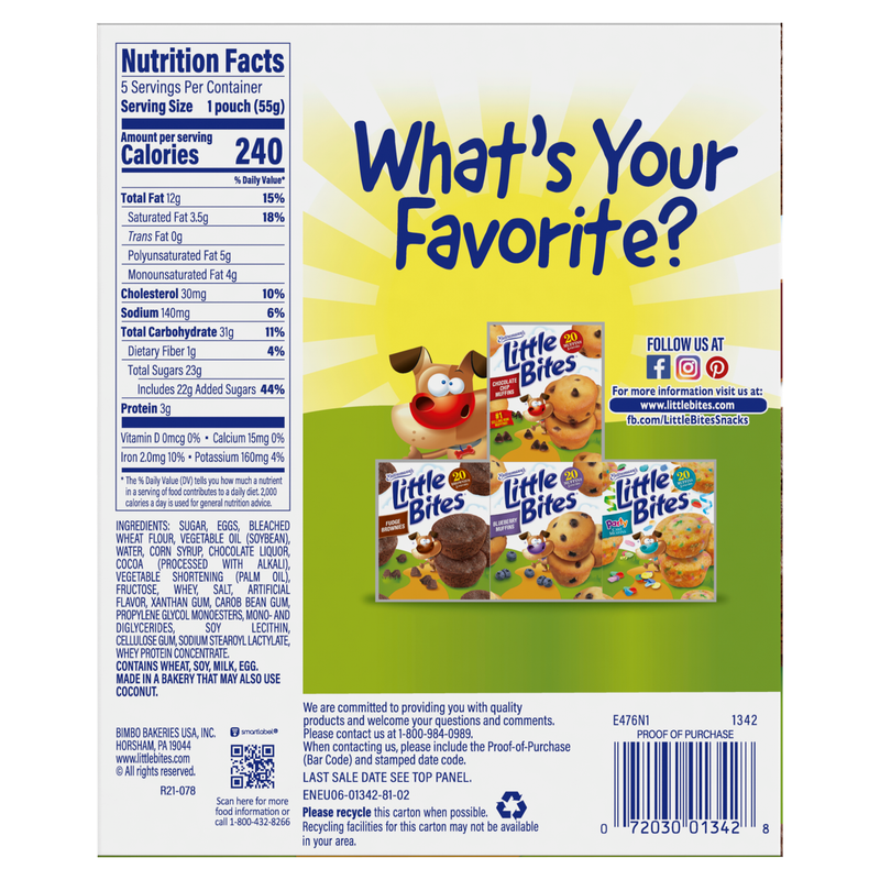 Entenmann's Little Bites Fudge Brownies 4ct