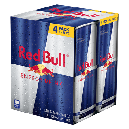 Red Bull Energy Drink 4pk 8.4oz Can- XL