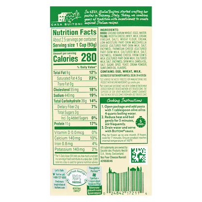 Buitoni Refrigerated Four Cheese Ravioli Pasta - 9oz