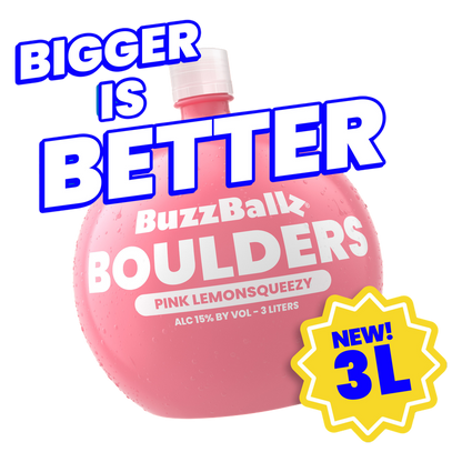BuzzBallz Boulders Pink Lemonsqueezy 3L Bottle