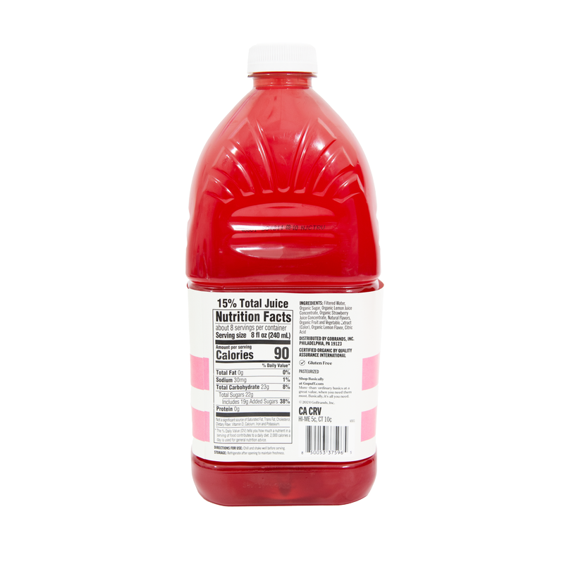 Basically Organic Strawberry Lemonade 64oz