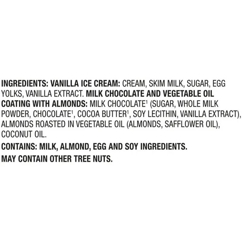 Haagen-Dazs Vanilla Milk Chocolate Almond Ice Cream Bar, 3ct