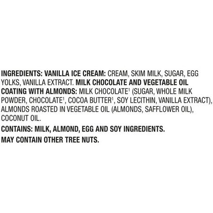 Haagen-Dazs Vanilla Milk Chocolate Almond Ice Cream Bar, 3ct