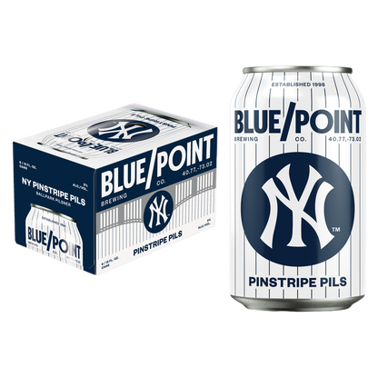 Blue Point NY Pinstripe Pilsner 6pk 12oz Can 5.0% ABV