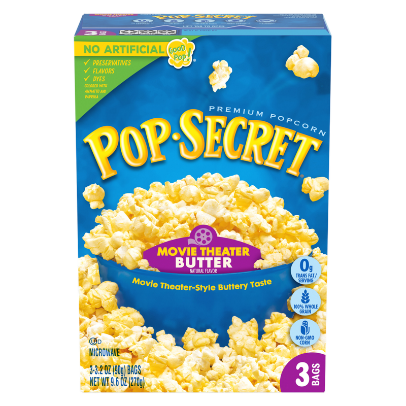Pop Secret Movie Theater Butter Popcorn 3ct