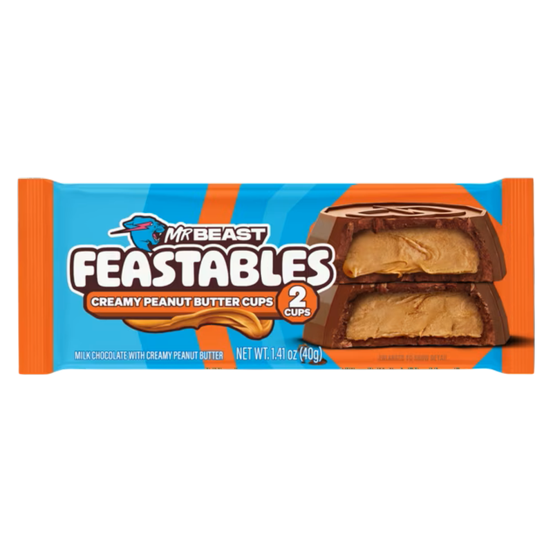 Feastables Peanut Butter Cup 2ct, 1.41 oz