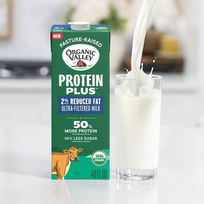 Organic Valley Protein+ 2% Milk 48oz Ctn