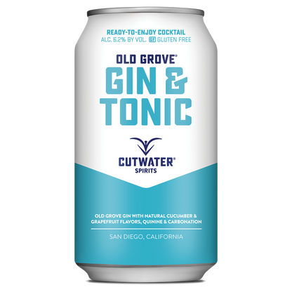 Cutwater Gin & Tonic 4pk 12oz Can 6.2% ABV