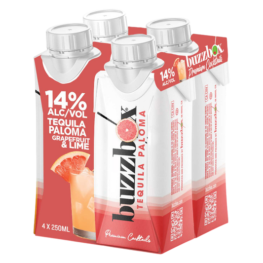 Buzzbox Tequila Paloma 4pk 250ml