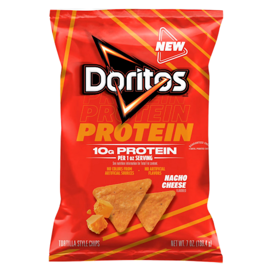 Doritos Protein Tortilla Style Chips Nacho Cheese 7oz