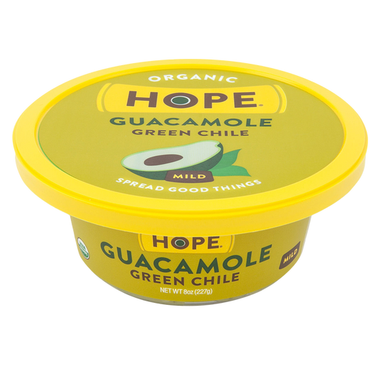Hope Organic Mild Green Chile Guacamole 8oz