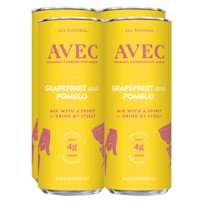 AVEC Grapefruit and Pomelo 4pk 8.5oz Can