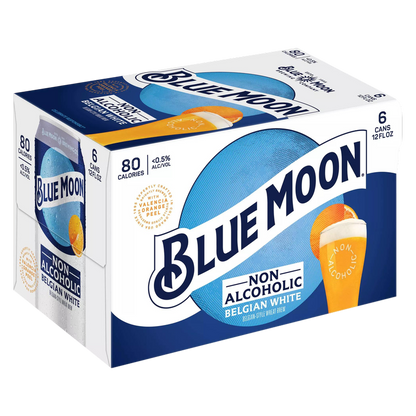 Blue Moon Non-Alcoholic Belgian Style 6pk 12oz Can