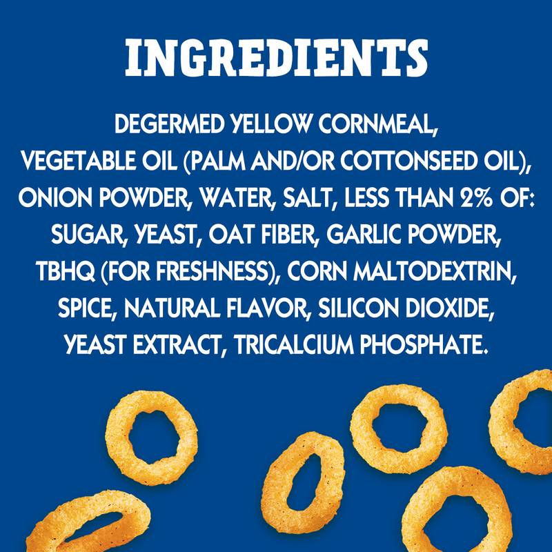 Andy Capp's Beer Battered Onion Rings Baked Oat and Corn Snacks, 2 oz