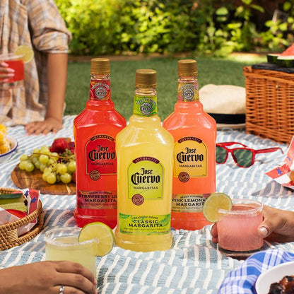 Jose Cuervo Authentic Margarita Strawberry Lime Ready to Drink Cocktail 1.75L 9.5% ABV