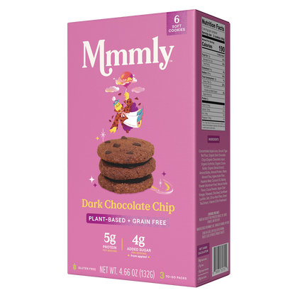 Mmmly Dark Chocolate Chip Plant-Based Soft Cookies 4.66oz