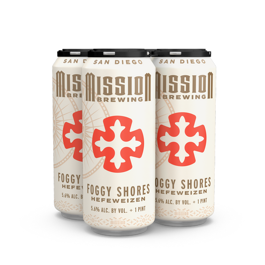 MISSION FOGGY SHORES HEFE 4PKC (4PKC 16 OZ)