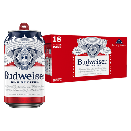 Budweiser 18pk 12oz Can 5.0% ABV