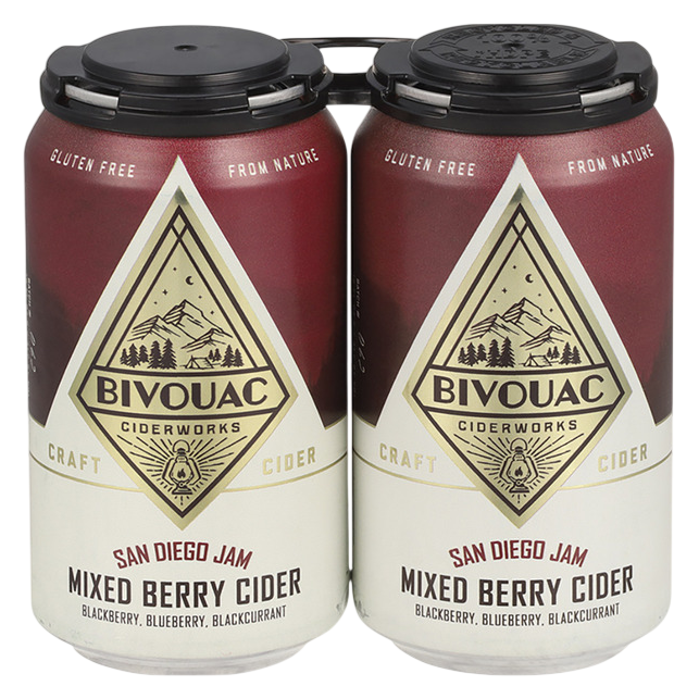 Bivouac Ciderworks San Diego Jam Blackberry 4PK 12oz Can