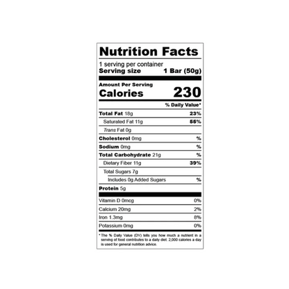 The Conscious Bar Date Sweetened Smooth Dark, 1.8 oz