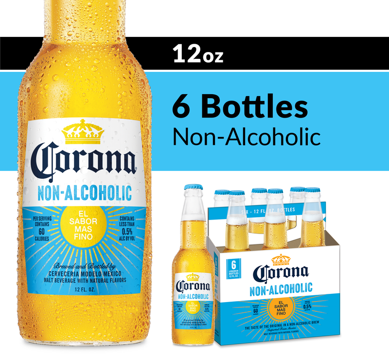 Corona Non-Alcoholic 6pk 12oz Btl 0.5% ABV