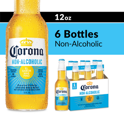 Corona Non-Alcoholic 6pk 12oz Btl 0.5% ABV