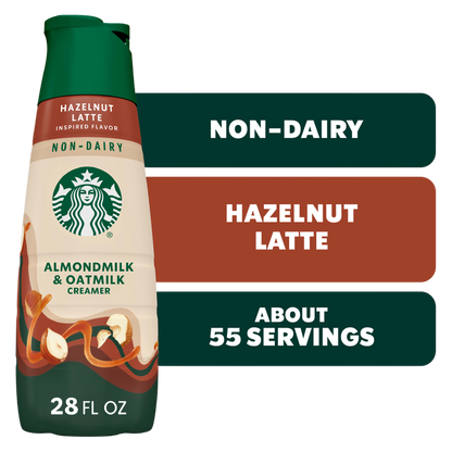 Starbucks Hazelnut Oat Milk Creamer 28oz Btl