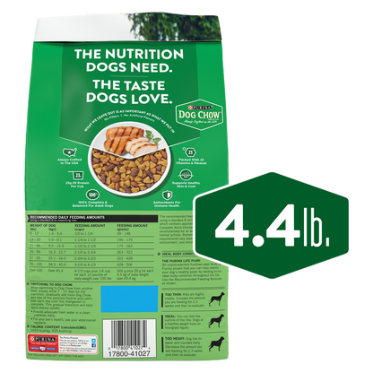 Purina Complete Adult Chicken Flavor Dog Chow 4.4lb