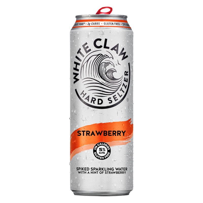 White Claw Strawberry Single 19.2oz Can 5% ABV