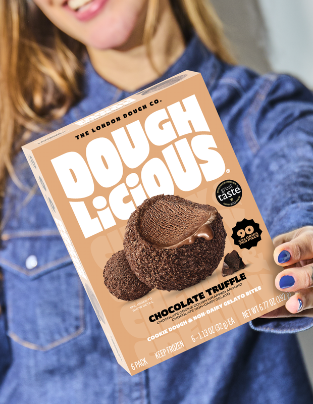 Doughlicious Chocolate Truffle Cookie Dough & Gelato Bites 6ct