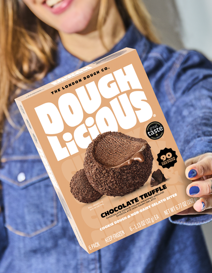 Doughlicious Chocolate Truffle Cookie Dough & Gelato Bites 6ct