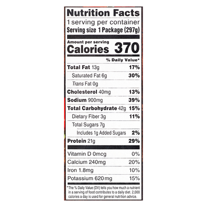 Stouffers Frozen Lasagna With Meat Sauce Meal 10.5oz