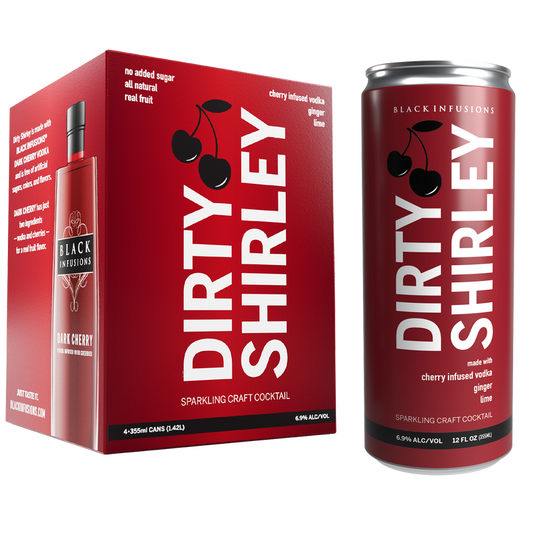 Black Infusions Dirty Shirley Ready-To-Drink Cocktail 4pk 12oz Can 6.9% ABV
