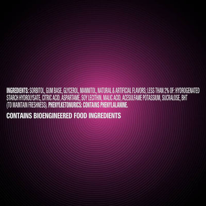 5 GUM Evolution Sour to Sweet Berry Sugar Free Chewing Gum, 15-Stick Pack