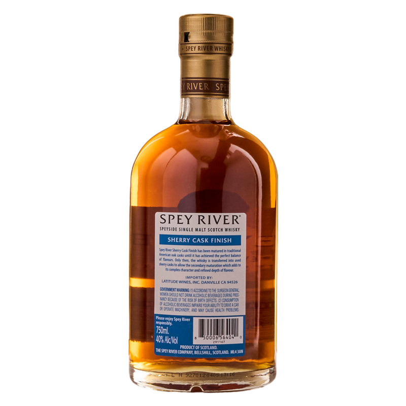 Spey River Single Malt Sherry Cask Scotch Whisky 750ml