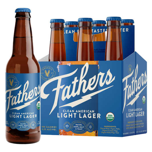 Fathers Brewing American Organic Light Lager 6pk 12oz Bottle