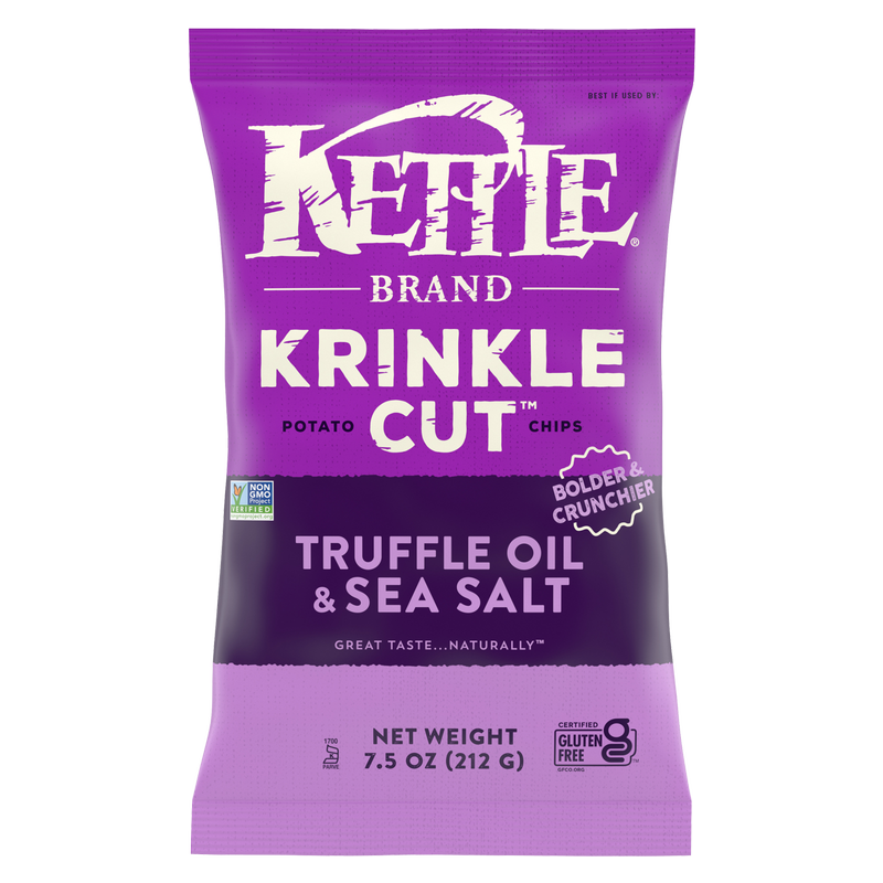Kettle Brand Krinkle Cut Truffle and Sea Salt Chips 7.5oz